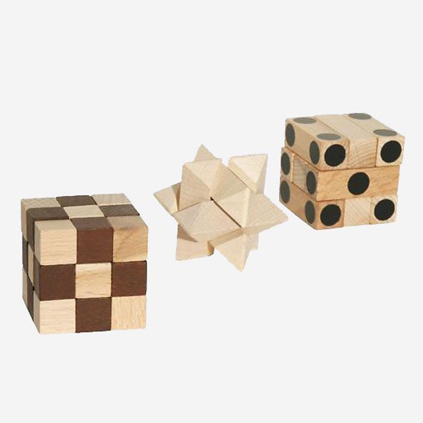 IQ sada - dřevěný hlavolam