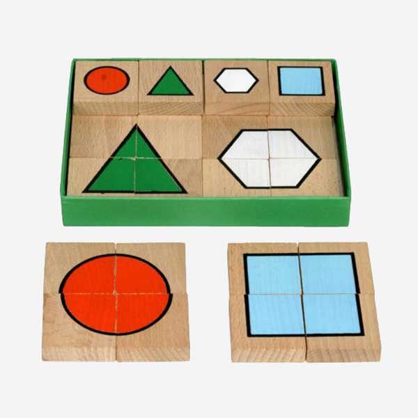 puzzle geometrické tvary