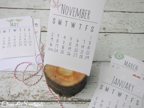 kalendar just wood