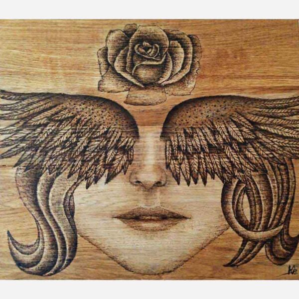 Drevene Obrazy Jemnost Justwood 1 dřevěný obraz pyrografie