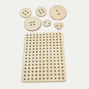 provlékání knoflíky