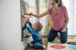 montessori zrcadlo na stěnu