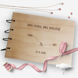 svatební fotoalbum dřevěné