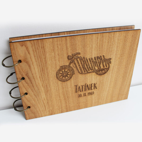 dřevěné fotoalbum na míru